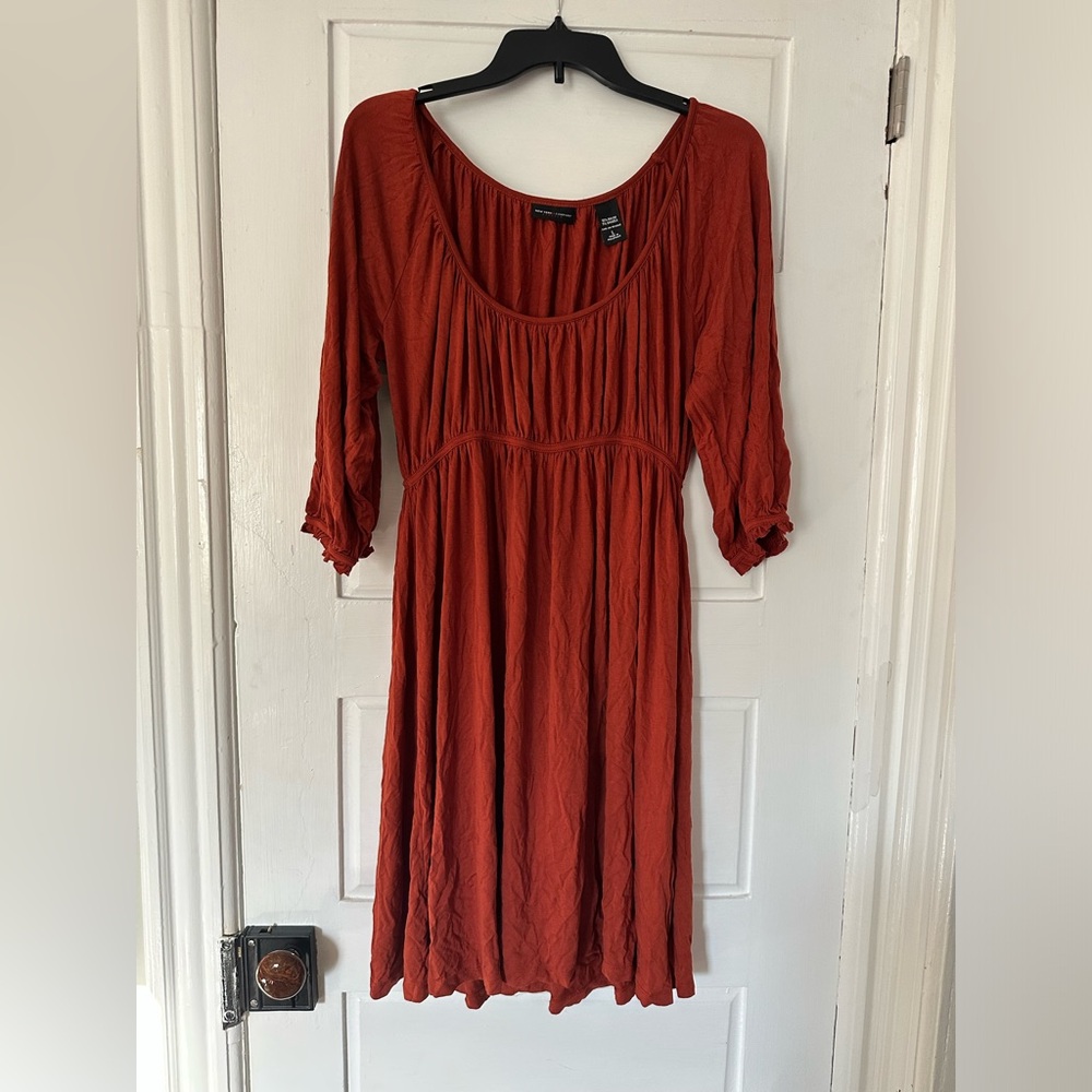 New York & Company Terracotta Dress